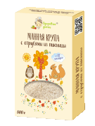 Крупа манная из пшеницы с отрубями (манка) "Оргтиум" / 500 г
