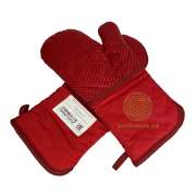 Рукавицы пекарские (350 мм) красные "INVI" Max t=180 градусов