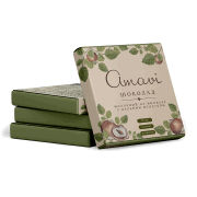 Шоколад молочный на миндале с цельным фундуком (vegan) "Amavi" / 70 г