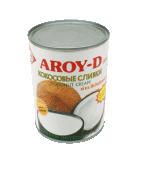 Сливки кокосовые (жирн.21%) "Aroy-D" Тайланд / 560 мл