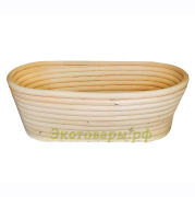Форма для расстойки теста из ротанга 20х15х7.5 (овальная корзинка на 350г теста)