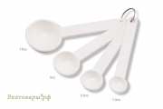 Ложки мерные пластиковые. Набор из 4 шт. (1,25-4мл)