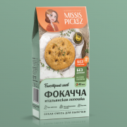 Смесь для выпечки без глютена - Фокачча "Missis Pickez" / 150 г