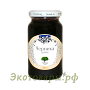 Джем из черники (без сахара) "Русский лес" / 220 г
