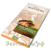 Шоколад с начинкой из пасты абрикосовой косточки "Biomania" / 110 г