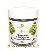 Хлорелла + Спирулина в таблетках "Оргтиум" / 50 г